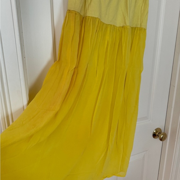 Vintage Johnny Was Low-Rise Yellow Maxi Skirt - Picture 3 of 12